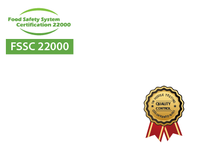 FSSC 22000, SOP, FSSAI and Quality Control Certified Contract Manufacturing and Private Labelling Company